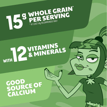 Carmella Creeper Cereal With Monster Marshmallows, Caramel Apple Flavored Kids Cereal, Limited Edition, Made With Whole Grain, Family Size, 15.8 Oz