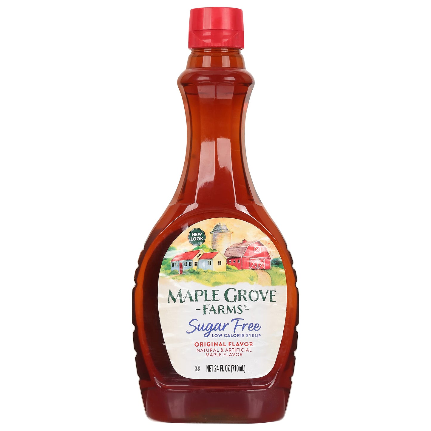 Maple Grove Farms Vermont Sugar Free Syrup, 24 Ounce [Pack of 3]