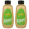 Koops Horseradish Mustard – Bold and Zesty Horseradish Sauce, Gluten-Free, Kosher, Made in USA, From Quality Mustard Seeds – 12 Oz, Pack of 2