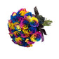 Blommingmore | Fresh Cut Flowers | Natural Tinted Rainbow Roses | 25 Stems - 20 In | Home, Office, Wedding Decor, Diy, Party Eve