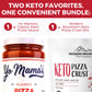 Yo Mama s Keto Pizza Sauce & Keto Pizza Crust Bundle - Just 2g Net Carbs Per Serving - The Easy Keto Pizza Night Kit - Incredib