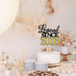 Rssta i Cake Topper, Glitter Happy 20th Birthday Decoration, Black Gold, Model XM398-2005