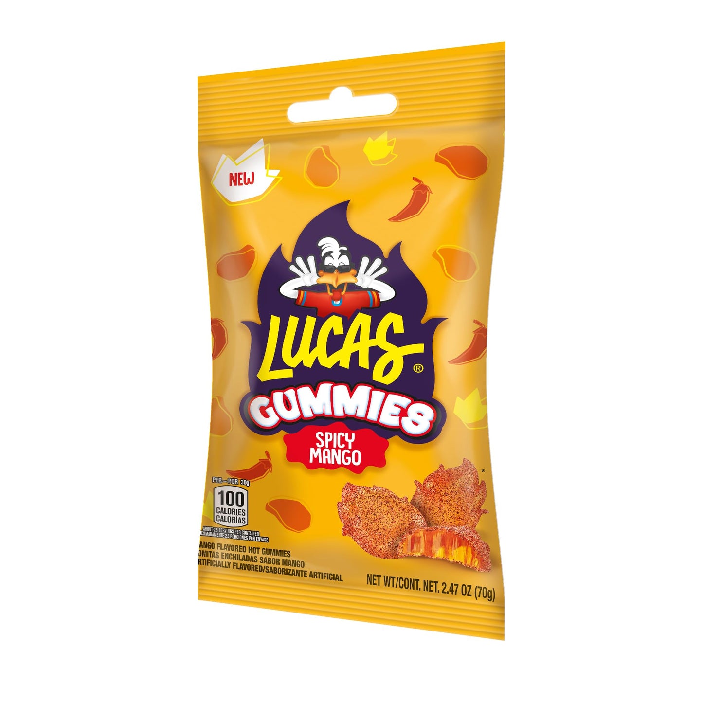 Lucas Spicy Gummies Mango Flavored 12 Pack, 29.6Oz