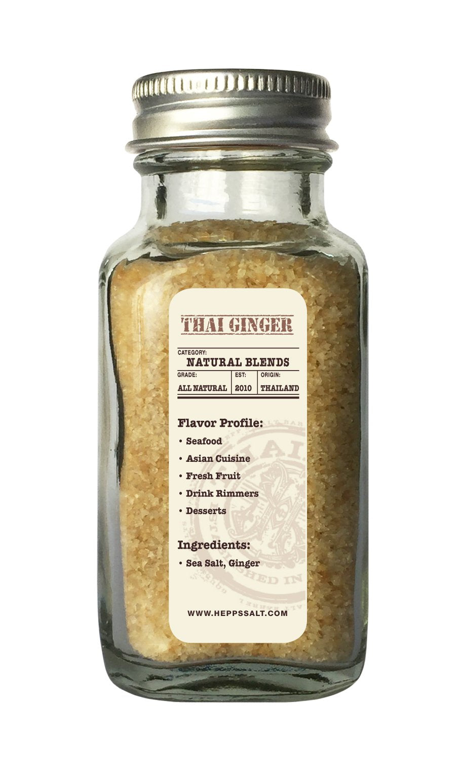 Hepps Salt Co. Thai Ginger Sea Salt, 1.5 Ounce