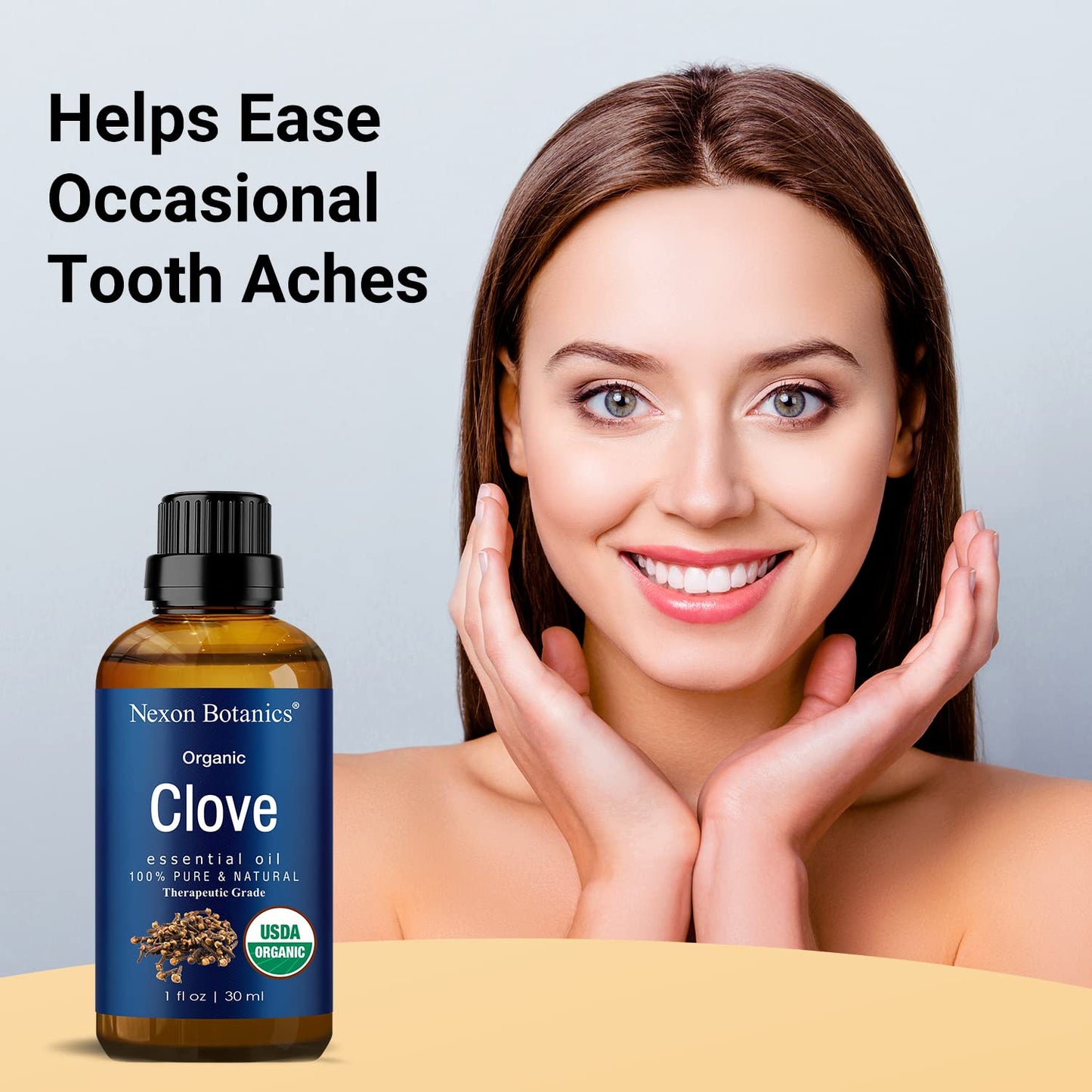 Organic Clove Essential Oil 30 Ml - Pure, Undiluted Oil For Tooth Ache Ease - Soothes Sore Muscles - Clove Bud Essential Oil For