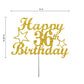 36 Birthday Cake Topper Gold Glitter, Party Decoration Ideas, Premium Quality, Sturdy Doubled Sided Glitter, Acrylic Stick. Made