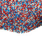 Homankit Patriotic Sprinkles Red White And Blue Nonpareils Sprinkles Edible Cookie Decorations Mini Pearls For Decorating Cake,
