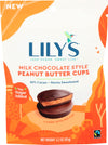 Lilys Sweets Milk Chocolate Style Peanut Butter Cups 3.2 Ounce Pouch