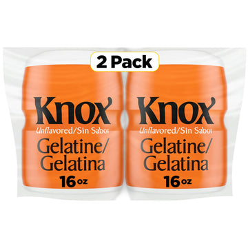 Knox Unflavored Gelatin, 2 Ct Pack, 16 Oz Canisters