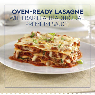 Barilla Oven-Ready Lasagne, Pasta Made with Duspirit-inspired flavor Wheat Semolina, 9 oz. Box (Pack of 12) - Kosher Certified