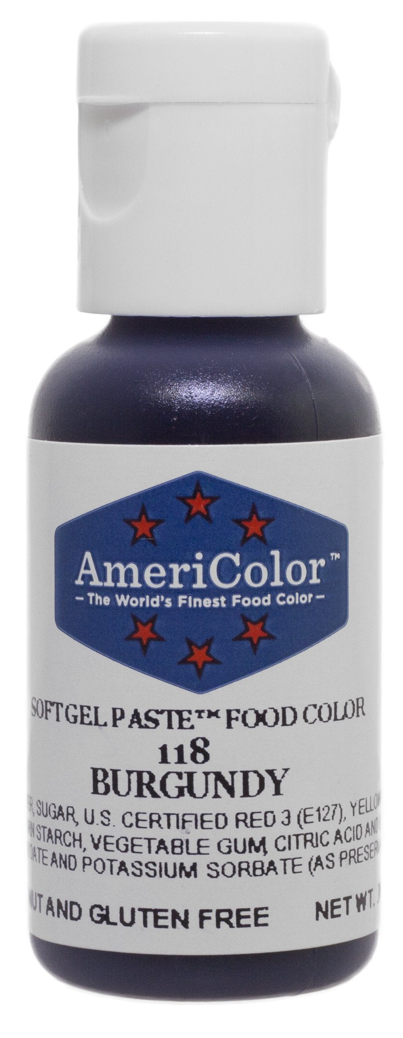 Americolor Soft Gel Paste .75 Oz Burgundy Color