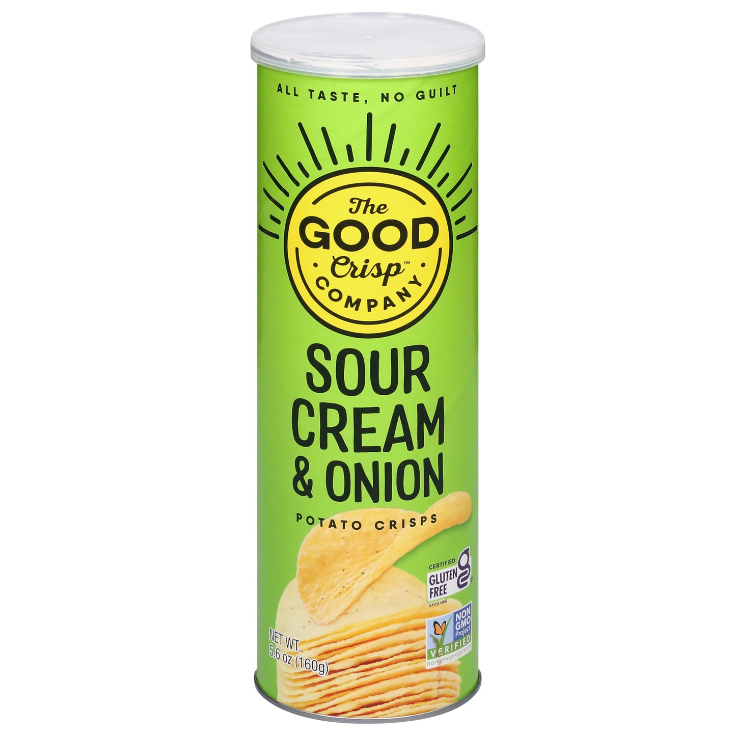 The Good Crisp Company Sour Cream And Onion, 5.6 Ounce
