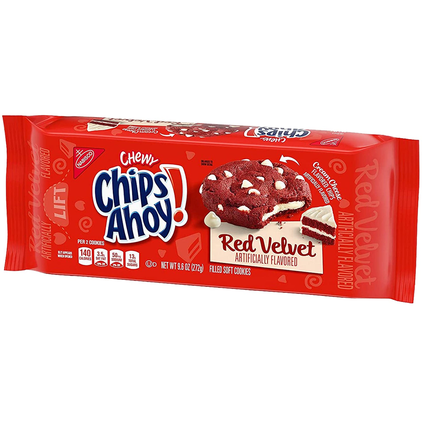 Chips Ahoy Cookies, Red Velvet, 9.6 Ounce ( 2 pack )