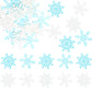 Gyufise 60Pcs Edible Snowflakes Cupcake Toppers - Snowflake Cake Decorations Wafer Paper Sprinkles For Christmas Winter Holiday