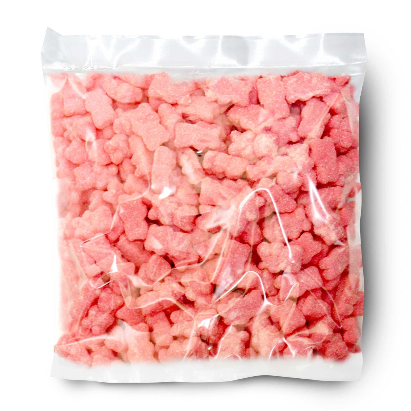 The Hampton Popcorn Company Pink Gummy Bears, Strawberry Flavored, 2.2 Pound Bag