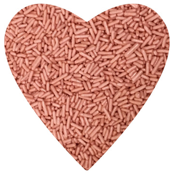 COOL MOM SPRINKLES Rose Gold Jimmies Sprinkles (4 oz.) - Themed Sprinkles for Decorating Cakes, Cupcakes, Cookies & Desserts - P