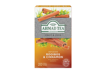 Ahmad Tea, Rooibos & Cinnamon, 20 Count (Pack of 6)