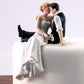 Weddingstar Look Of Love Bride And Groom Porcelain Figurine Cake Topper, 4 1/8'' X 4 1/2'' H