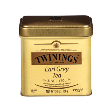 Twinings Earl Grey Loose Black Tea Tins, 3.53 Ounce Tins (Pack Of 6), Flavoured With Citrus And Bergamot, Caffeinated, Enjoy Hot