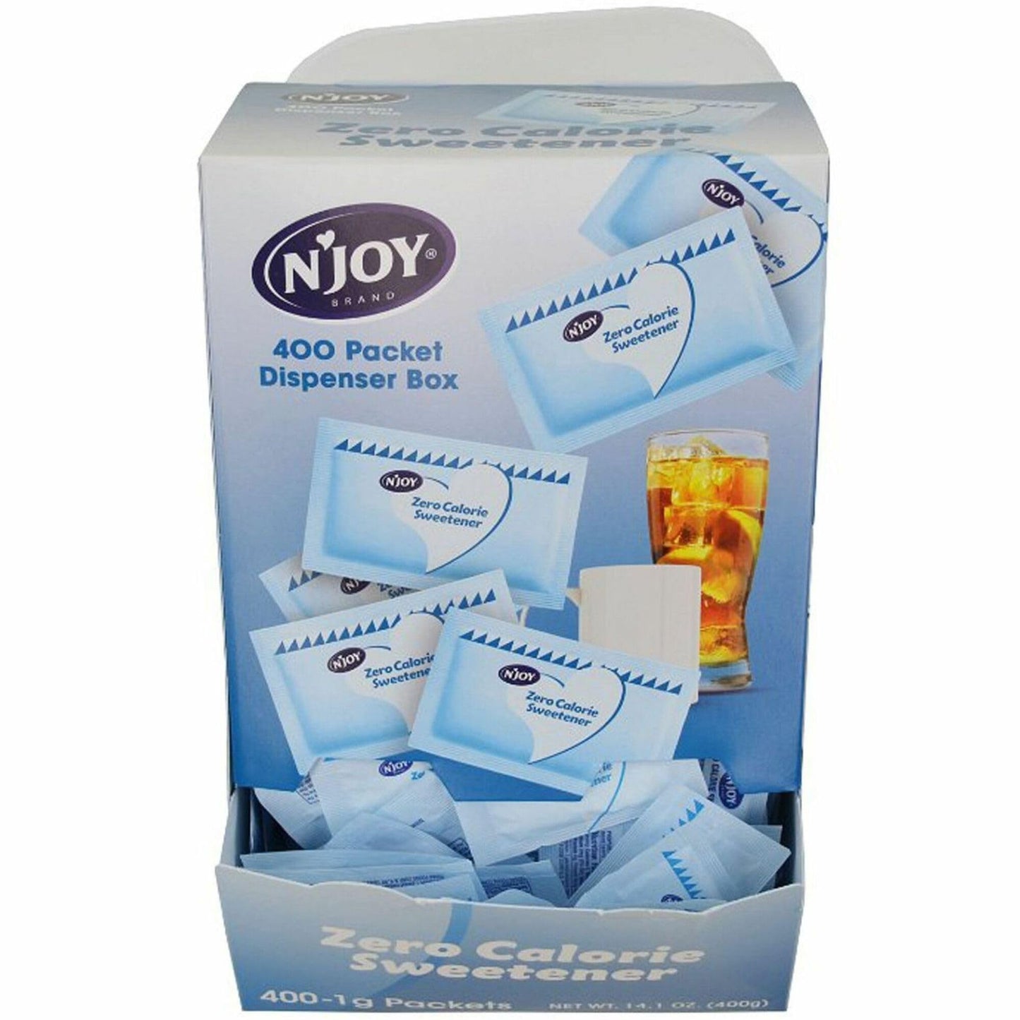 N'Joy Zero Calorie Sweetener, Kosher, Gluten & Sodium Free, Blue Aspartame, 400 Count