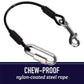 Leash Boss Dog Car Seat Belt Restraint - No-Chew Heavy Duty Car Seatbelt For Pets - 5 Sizes - Coated Steel Rope To Prevent Chewi