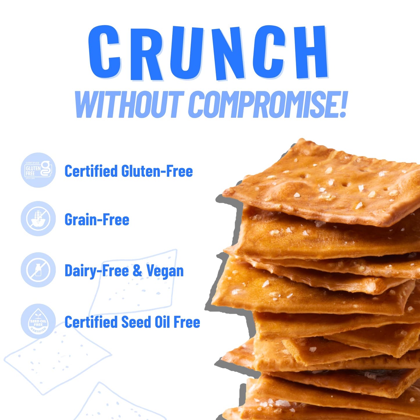 Every Body Eat Snack Pretzel Thins, Gluten Free, Vegan, Seed Oil Free and Grain Free (6 Count, Pretzel)
