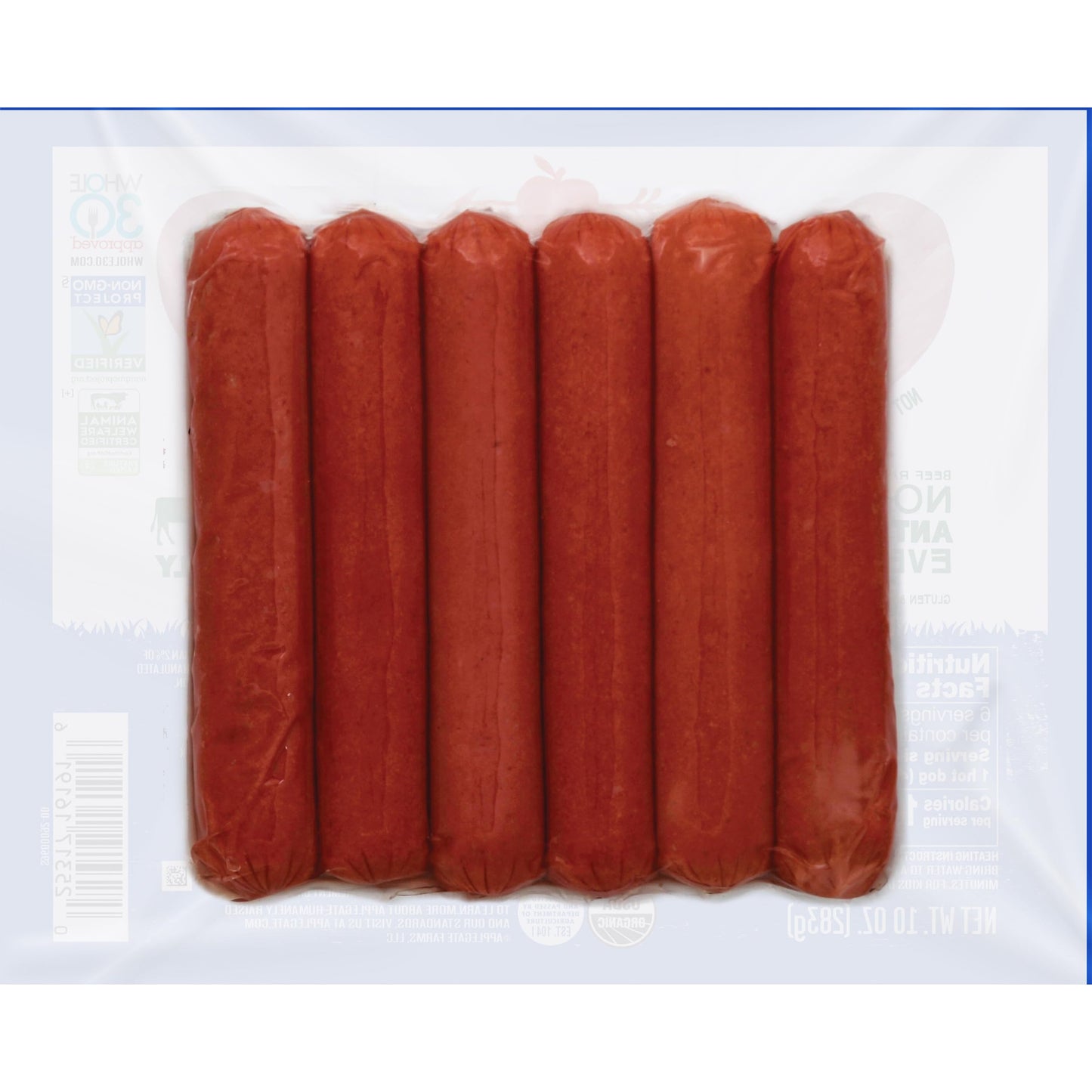 Applegate Farms Organic Uncured Beef Hot Dogs, 10 OZ