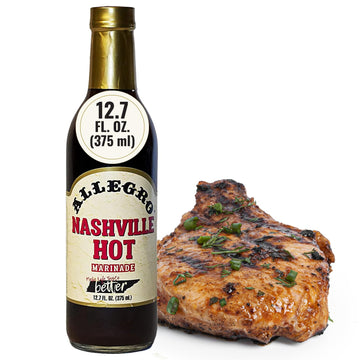 Allegro - The Marinate Everything Marinades | Perfect Marinades For Meat & Veggies | Marinade For Grilling, Roasting & Cooking | Kosher & Gluten Free | 12.7 Oz (Pack Of 1) - Nashville Hot