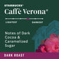 Starbucks K-Cup Coffee Pods, Dark Roast Coffee, Caff Verona For Keurig Coffee Makers, 100% Arabica, 1 Box (22 Pods)