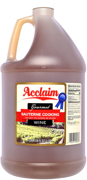 Acclaim Gourmet Sauterne Cooking Wine, 128 Fl Oz (1 Gallon)