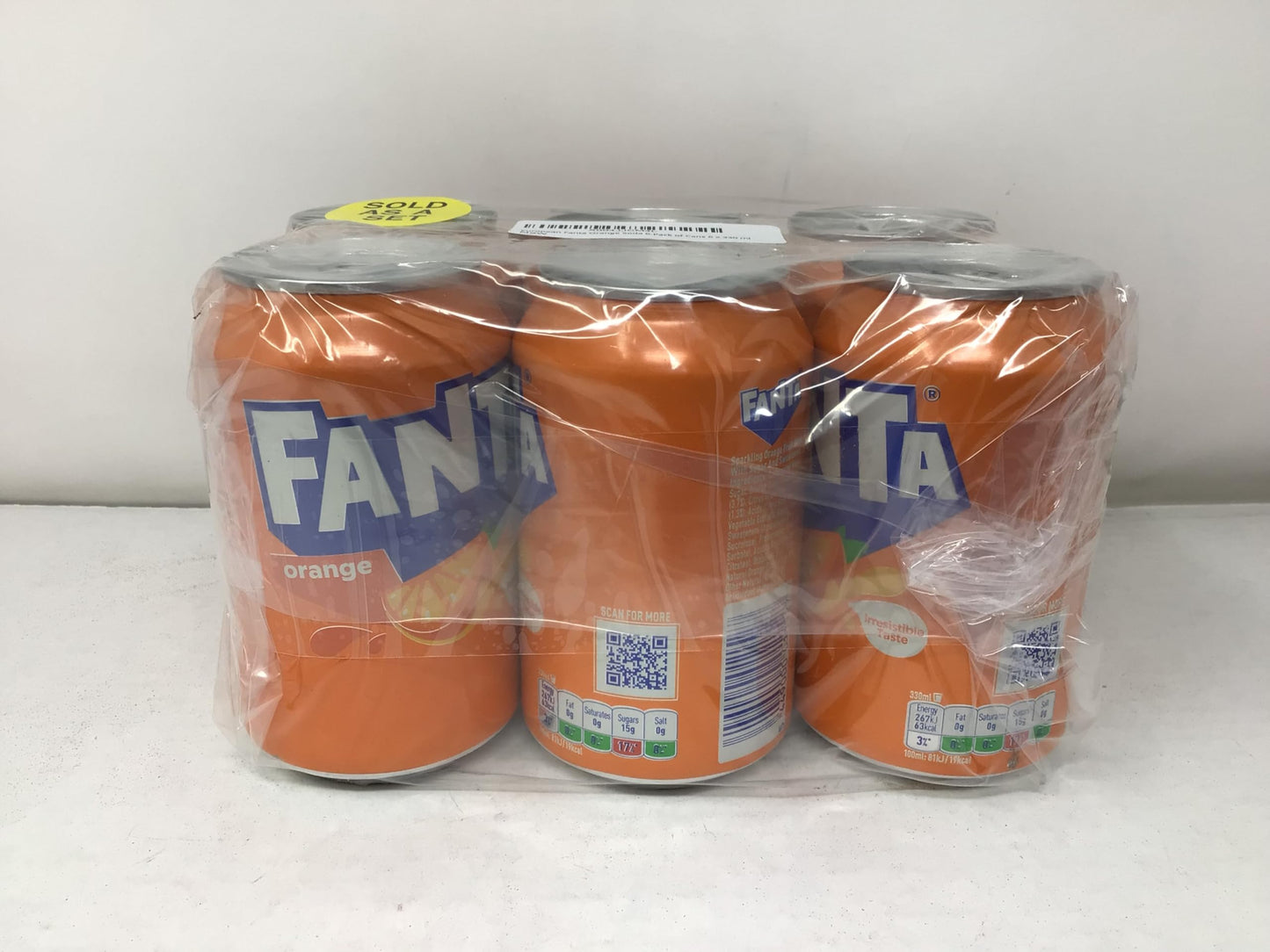 European Fanta Orange Soda 6-Pack Of Cans 6 X 330 Ml