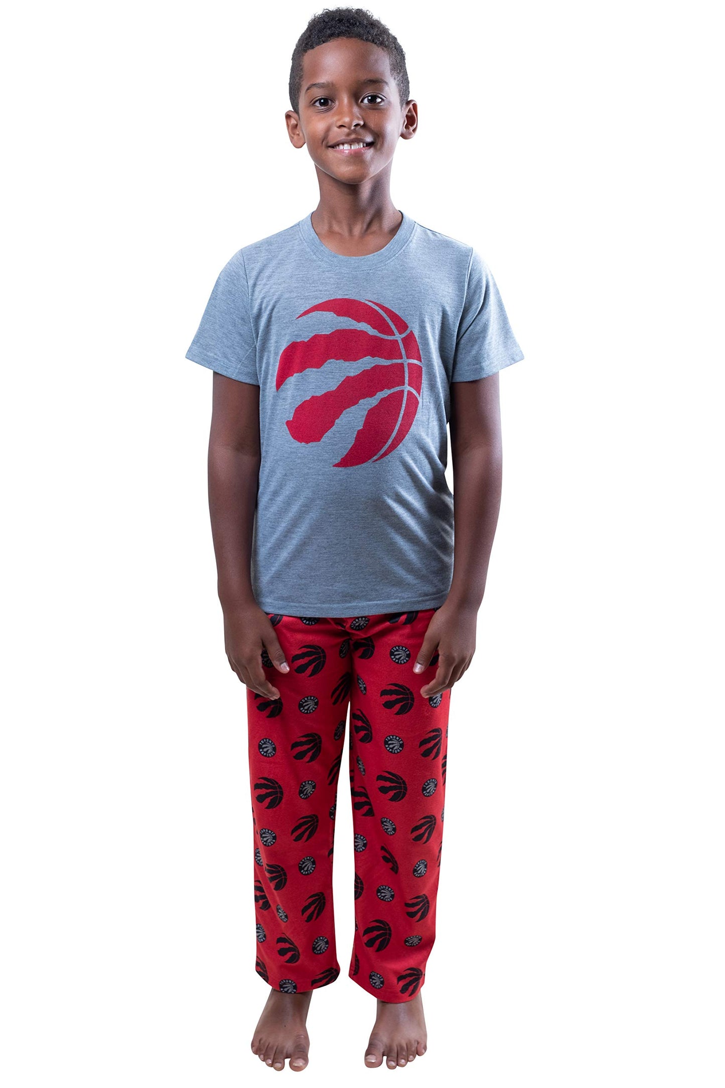 Ultra Game Boys  2 Piece Pjs Lounge Pants Tee Set, Team Color, 14-16 Us