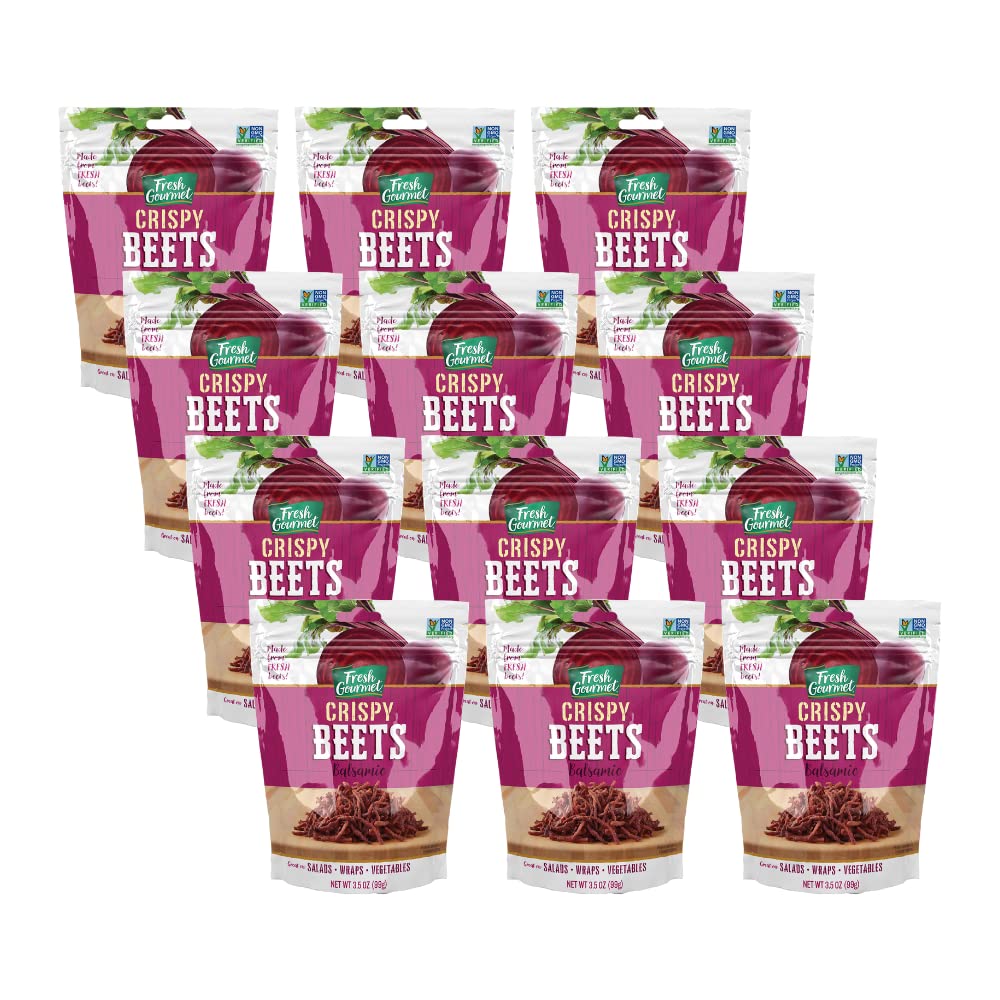Fresh Gourmet Crispy Balsamic Beets (3.5 Ounce (Pack of 12))