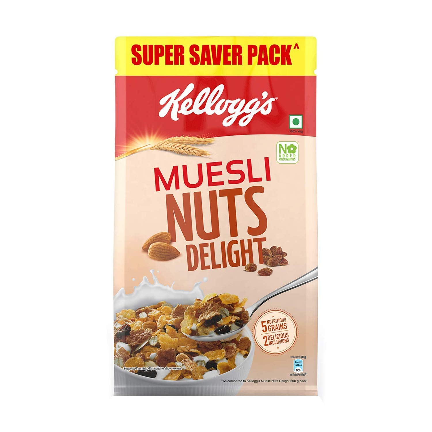 Kelloggs Muesli Nuts Delight, 750g