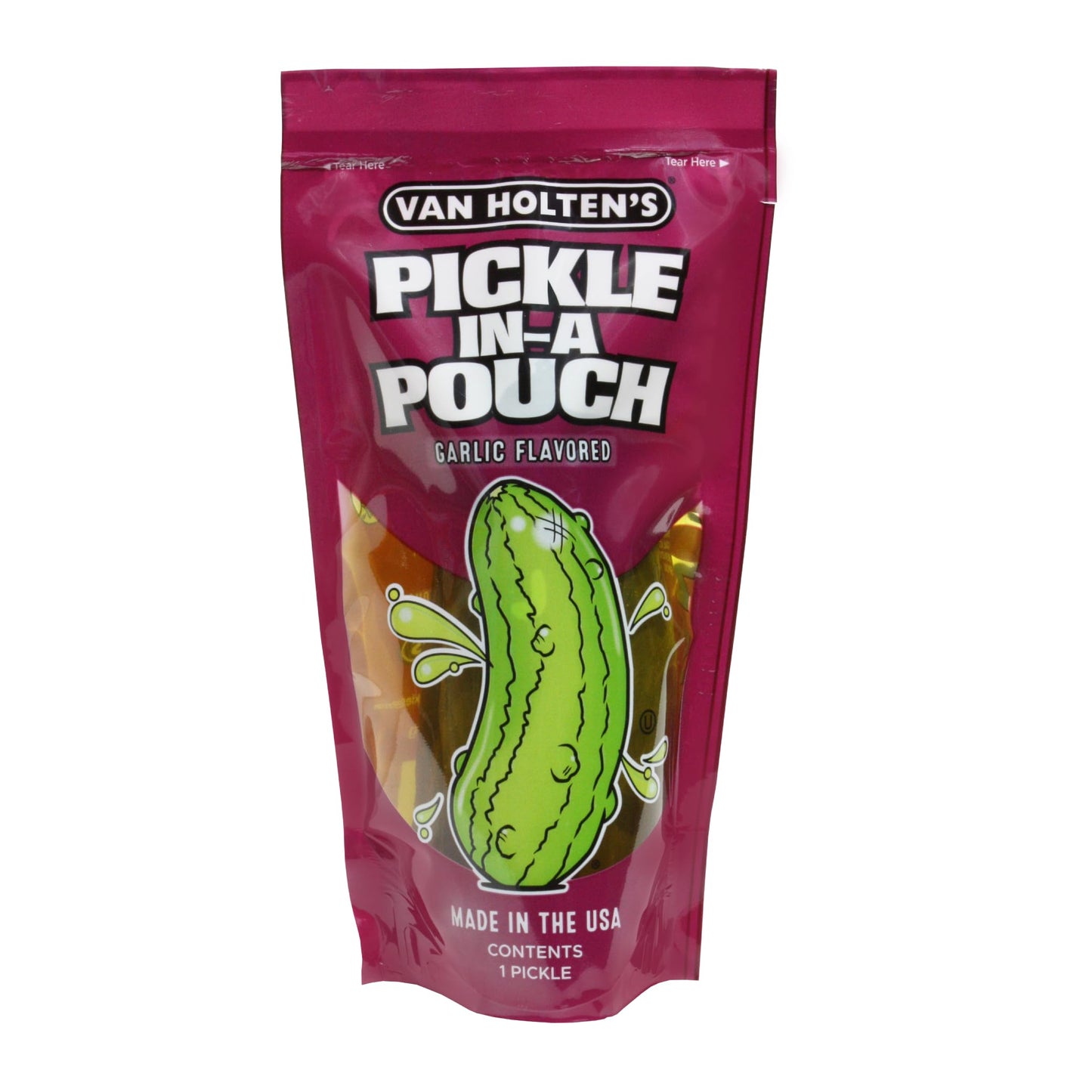 Van Holten'S Pickles - Jumbo Kosher Garlic Pickle-In-A-Pouch - 12 Pack