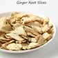 Premium Ginger Root 1Lb/453G,No Sugar Added.Featured Dried Ginger Root Slices,Cut And Sifted 100% Natural & No Additives.