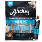 Country Archer Mini Beef Jerky Sticks, Grass Fed Beef, Gluten Free, Paleo, Keto, 0.5 oz, Pack of 28, Original Beef