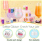 Edible Glitter - 15 Popular Colors Edible Glitter For Cocktails, Food Grade Luster Dust, Iridescent Shimmer Powder For Cake Deco