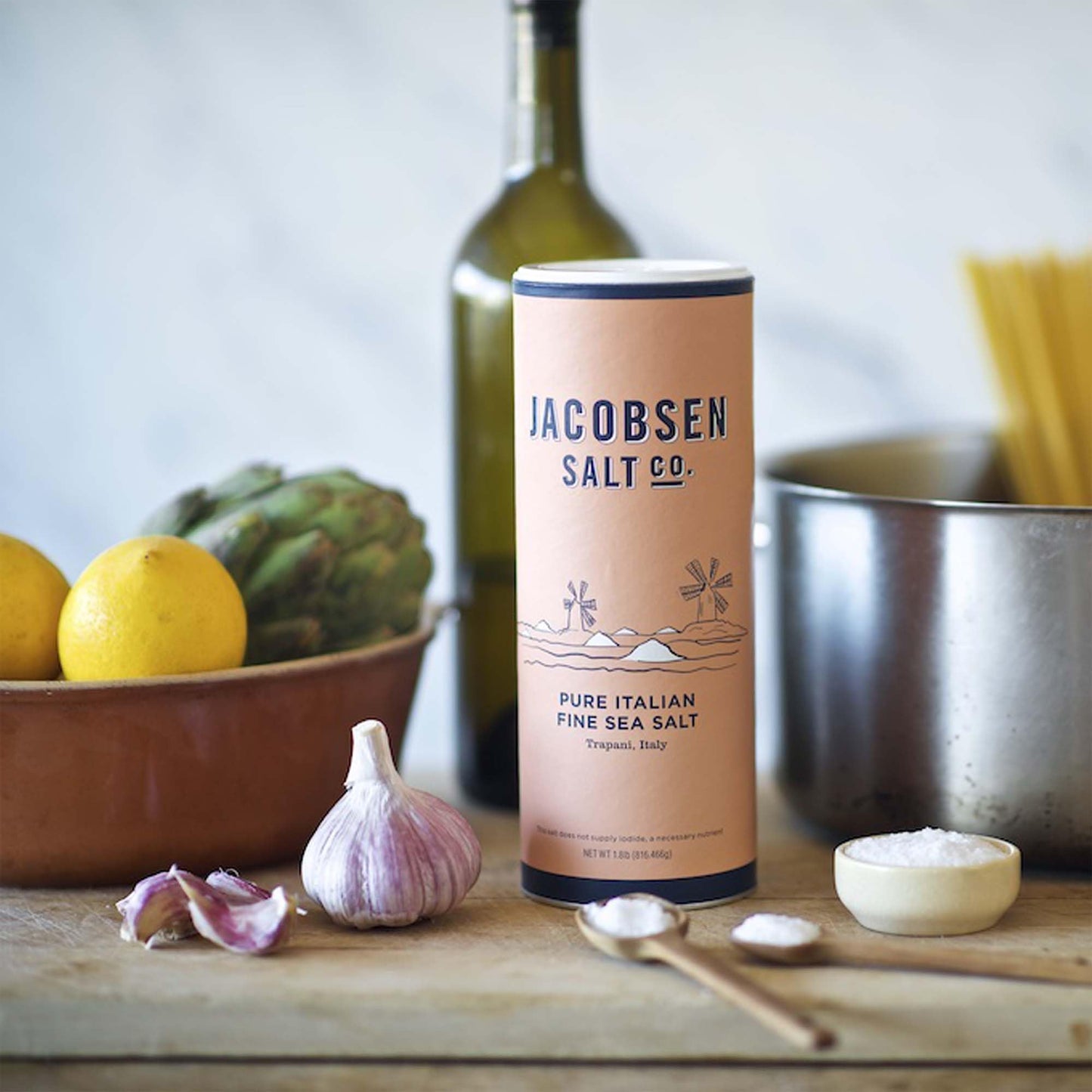 Jacobsen Salt Co Pure Italian Fine Sea Salt 816.46 Gr