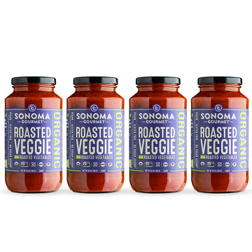 Sonoma Gourmet Roasted Veggies Pasta Sauce | Usda Organic, Non-Gmo, Gluten-Free And No Sugar Added | Made With Fresh Ingredients