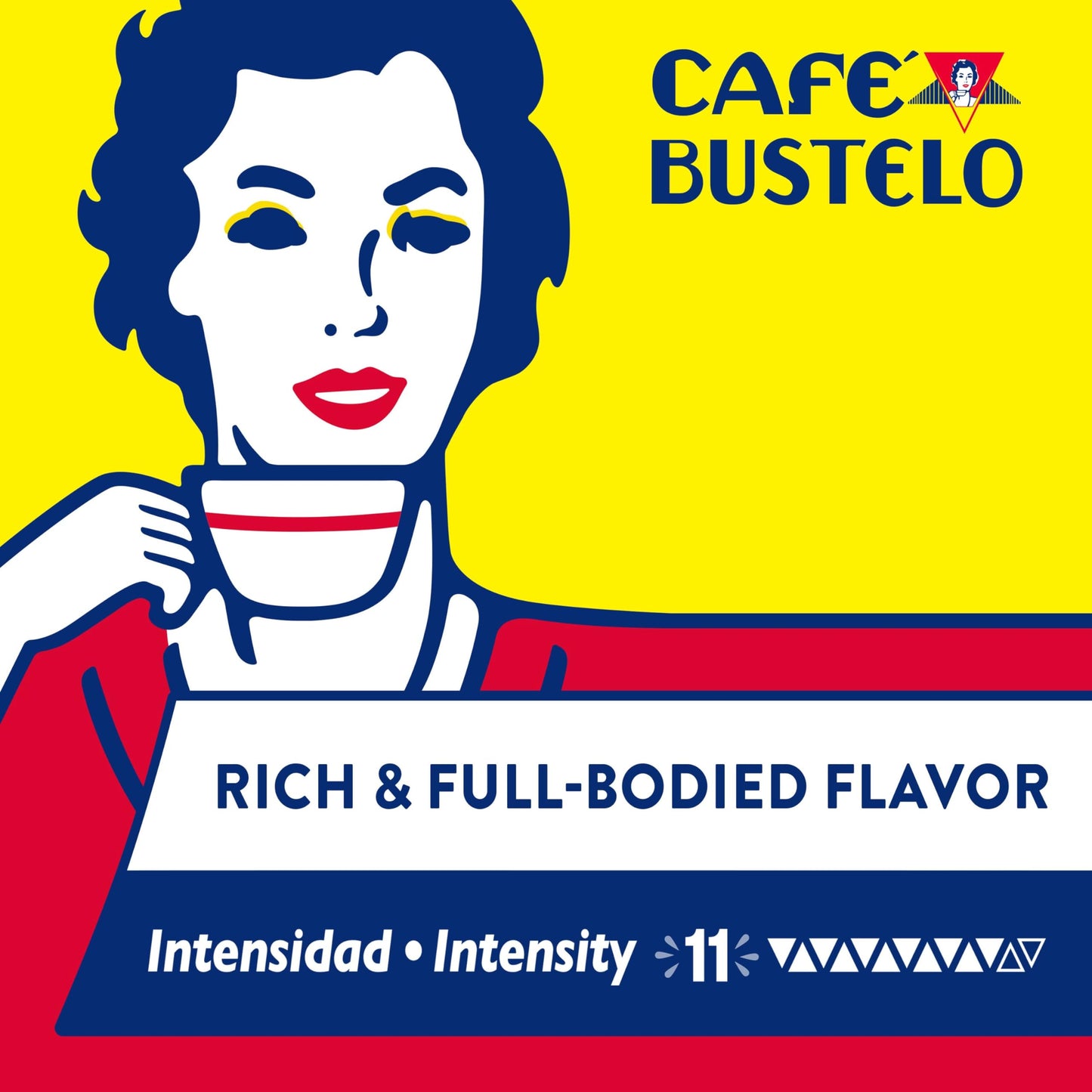 Cafe Bustelo Dark Roast Espresso compact pieces, Nespresso Compatible, Intensity 11, 40 Count