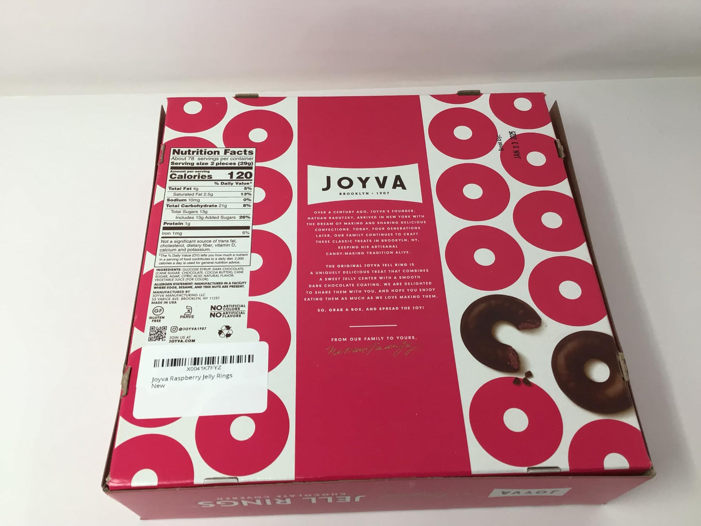 Joyva Raspberry Jell Rings (NOT ORIGINAL FROM JOYVA)