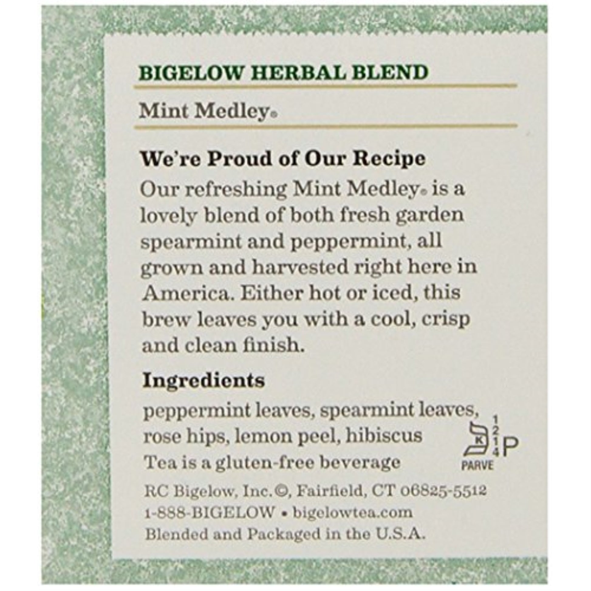 Bigelow, Tea Herb Mint Medley, 20 Bg, (Pack Of 6)