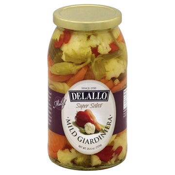 Delallo, Giardinera Mild, 25.5 Oz, (Pack Of 6)