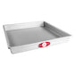 Fat Daddio's Square Aluminum Pans, 14/16-Gauge Hard Anodized Aluminum, Galvanized Steel, Choose from 30 Sizes