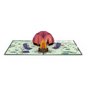Happy Trails Camping Trip 5''x7'' Card, Pop-Up Cards