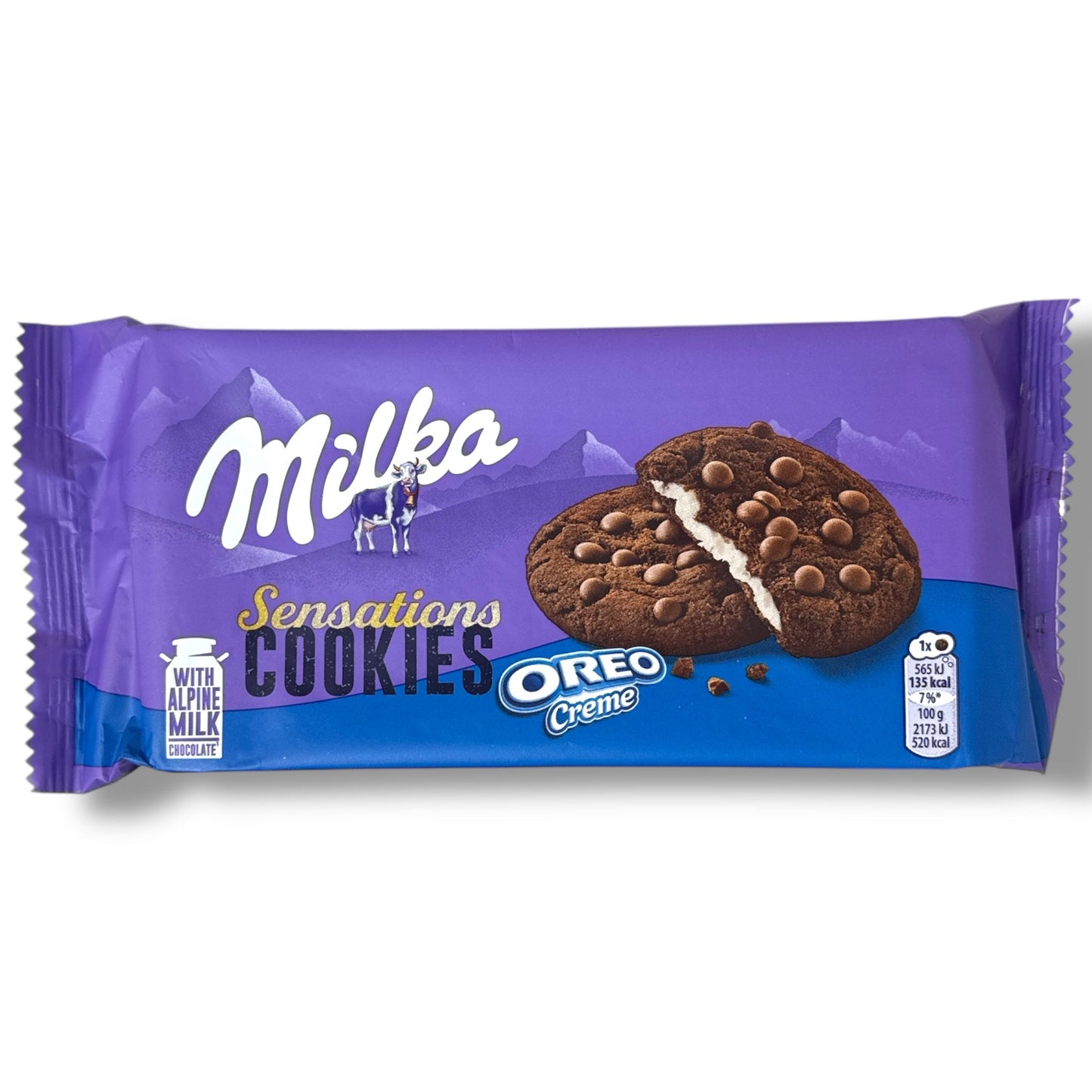 Milka Chocolate Cookies with Oreo Cream Filling