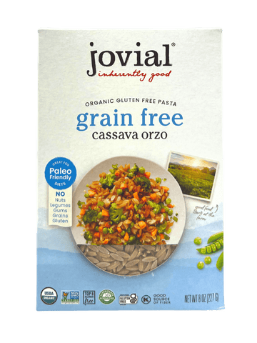 Orzo, Cassava, Organic, Jovial, Gluten-Free, Grain-Free