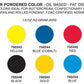 Chef Rubber - Powdered Candy Color - 1.8 oz  -  Four Color Choices