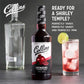 Real Sugar Grenadine Cocktail Syrup 32 oz